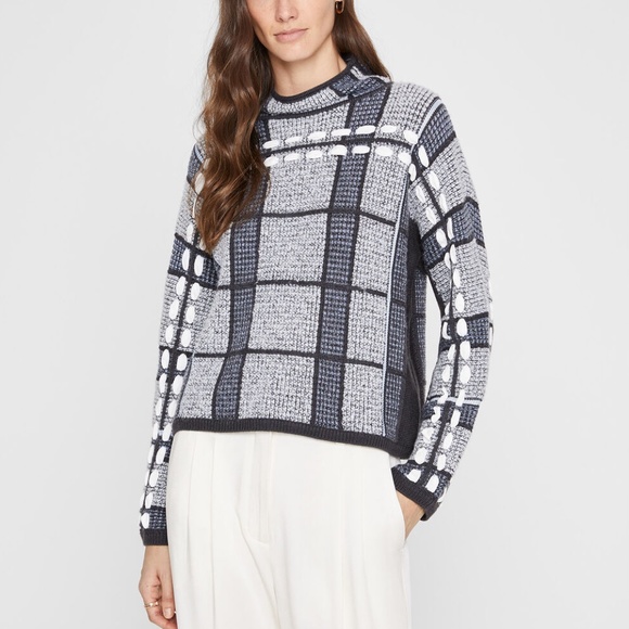 Plaid Woven Sweater - Brand New - NEVER WORN - Multi